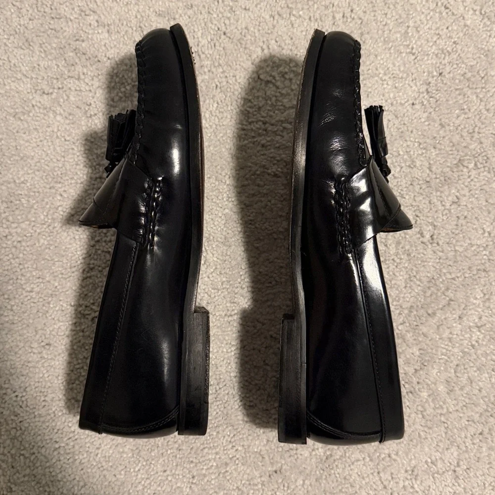 Johnston & Murphy black loafers with tassel, only worn 1x - Picture 2 of 4